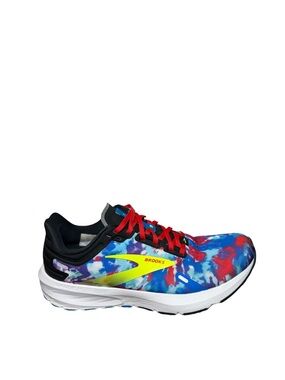 Brooks Multicolor Tie-Dye Running Shoe with Red Laces size 8.5